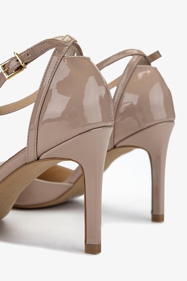  Valmenti Kadın Bej Topuklu Ayakkabı