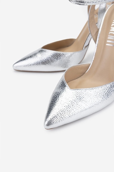  Valmenti Kadın Lame Topuklu Ayakkabı