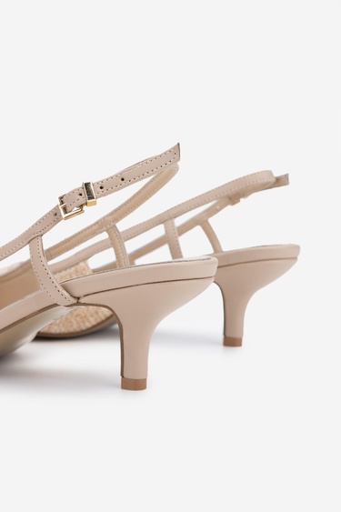  Valmenti Kadın Bej Topuklu Ayakkabı