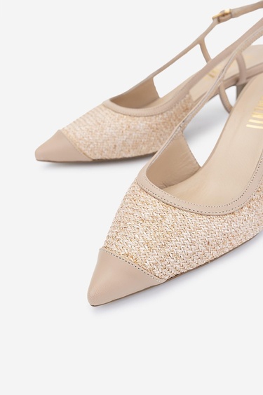  Valmenti Kadın Bej Topuklu Ayakkabı