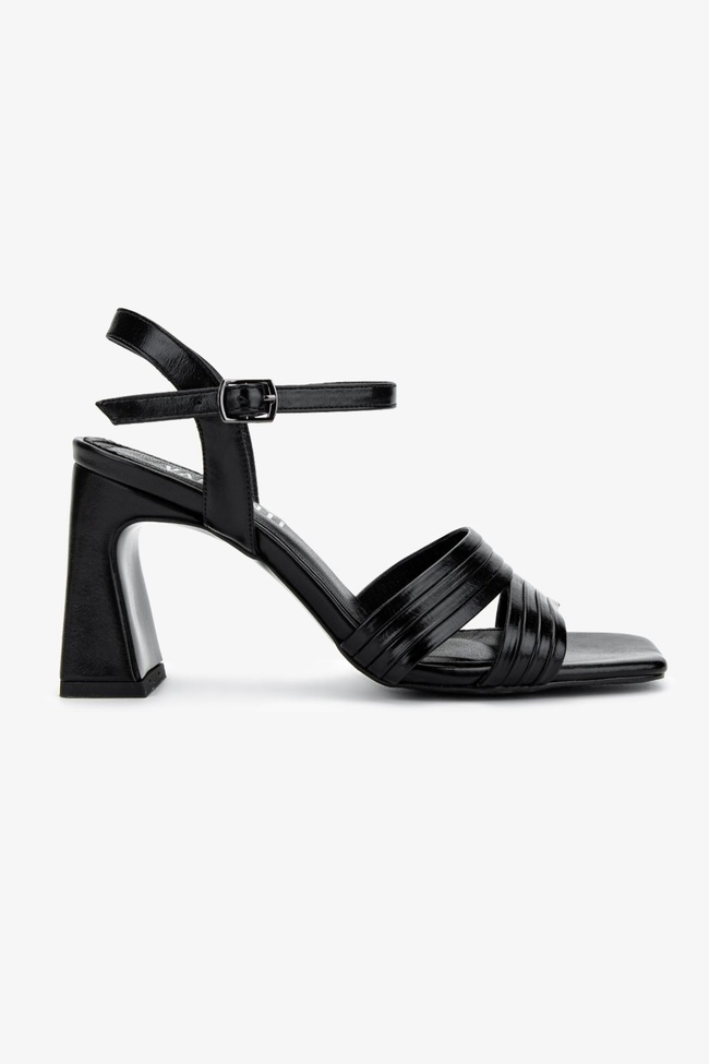  Valmenti Kadın Vegan Siyah Topuklu Ayakkabı