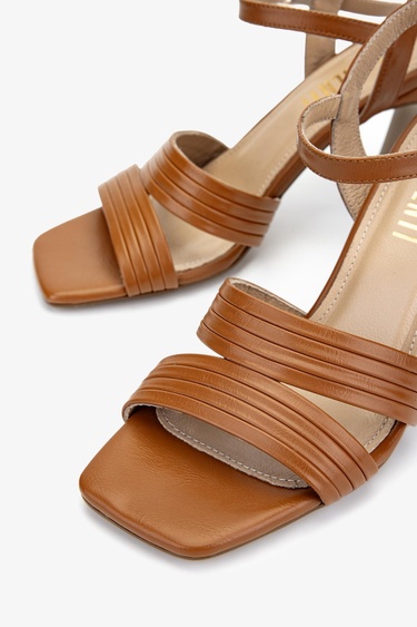  Valmenti Kadın Vegan Taba Topuklu Ayakkabı