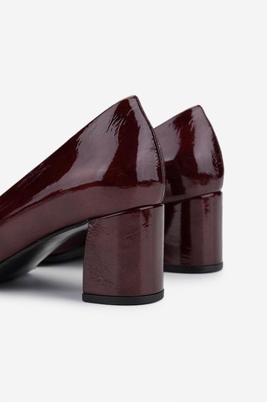  Valmenti Kadın Hakiki Deri Bordo Topuklu Ayakkabı