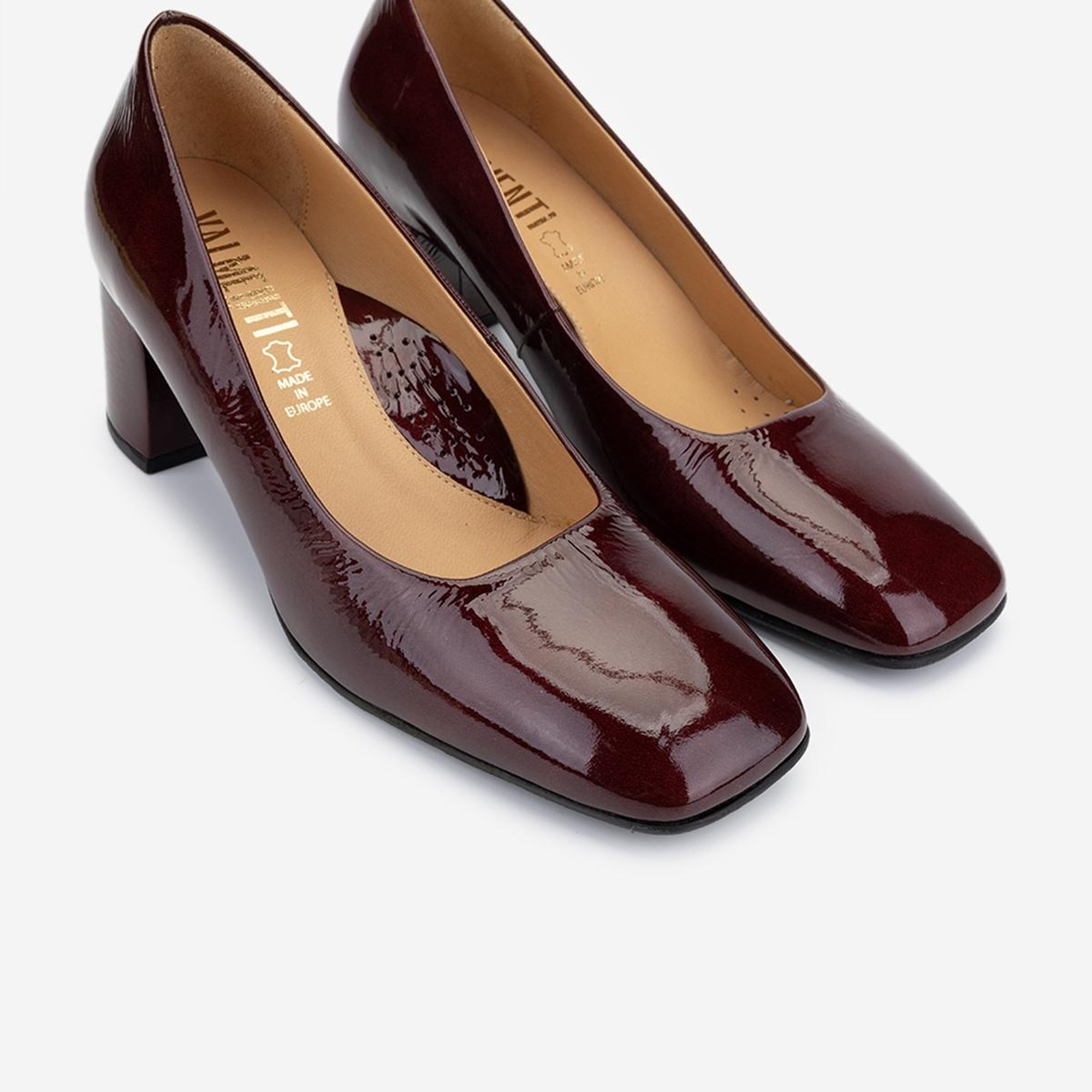 Valmenti Kadın Hakiki Deri Bordo Topuklu Ayakkabı