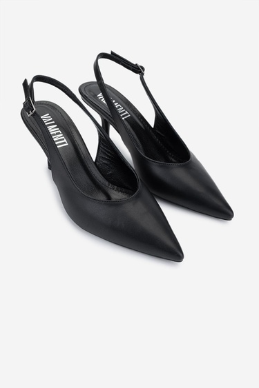  Valmenti Kadın Vegan Siyah Topuklu Ayakkabı