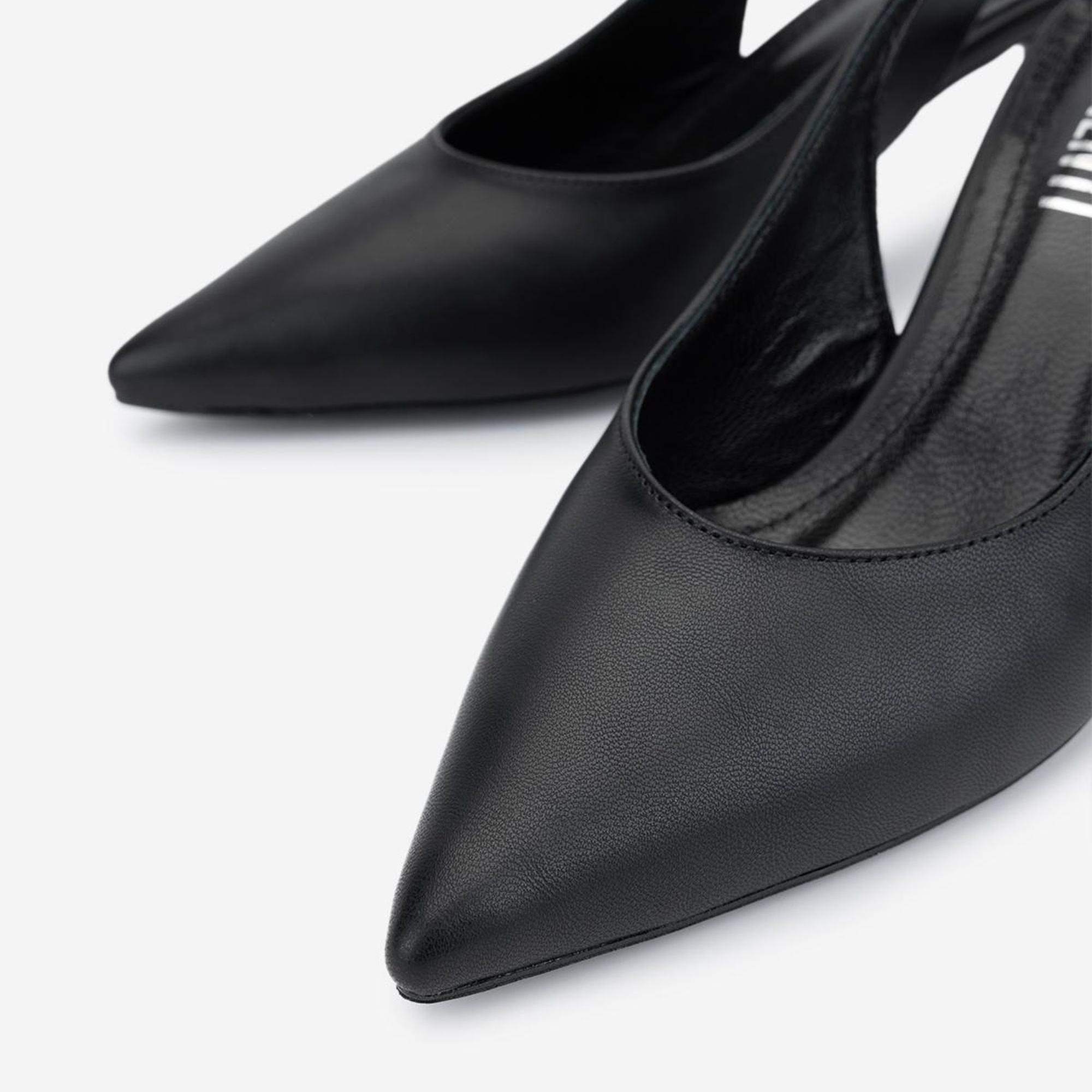 Valmenti Kadın Vegan Siyah Topuklu Ayakkabı