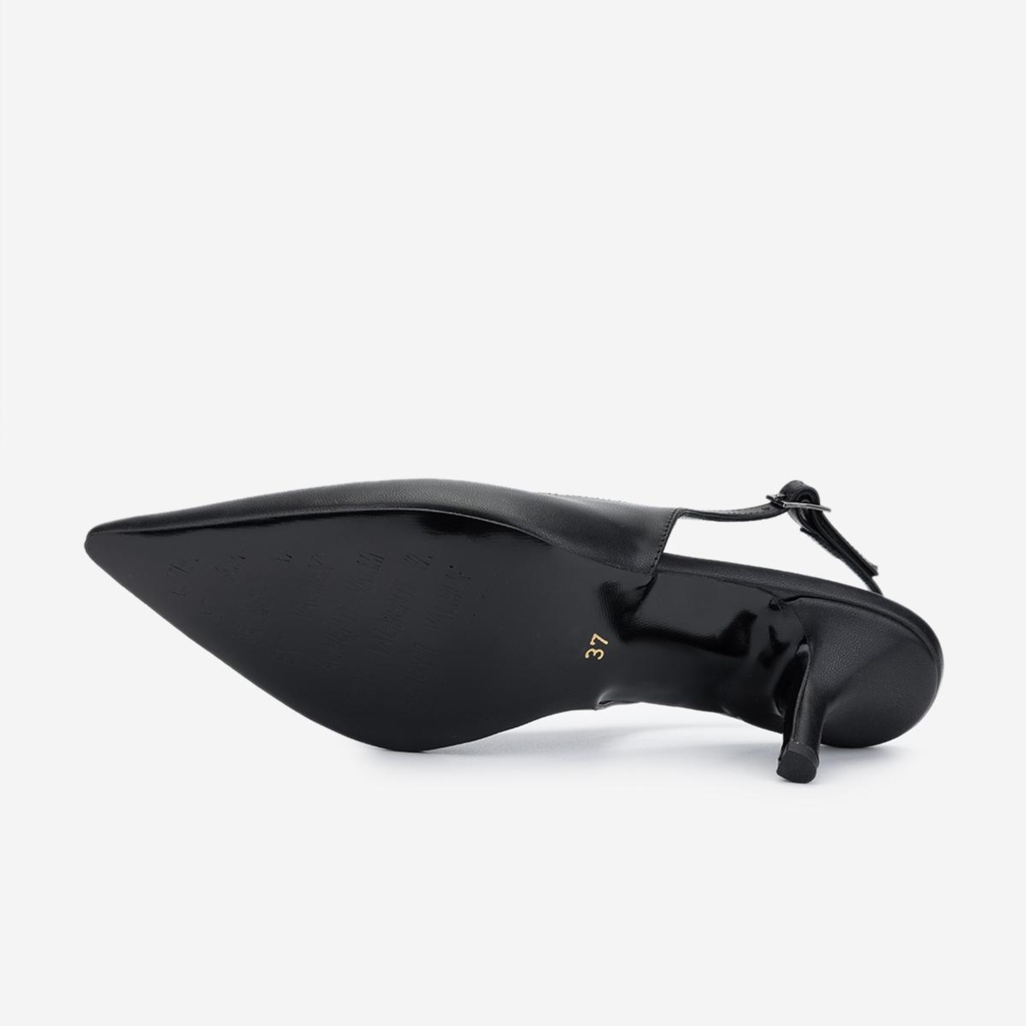 Valmenti Kadın Vegan Siyah Topuklu Ayakkabı