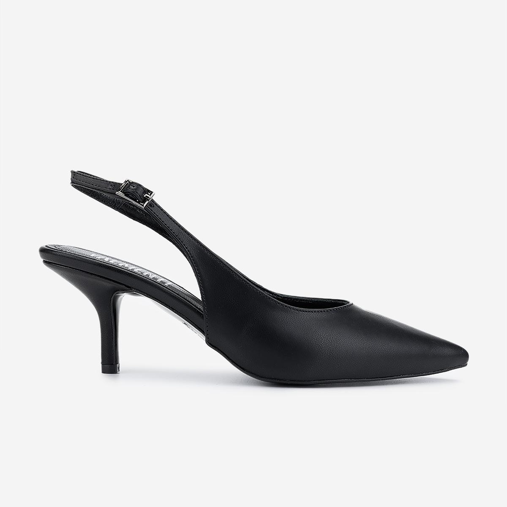 Valmenti Kadın Vegan Siyah Topuklu Ayakkabı