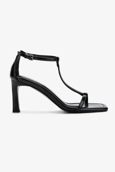  Valmenti Kadın Vegan Siyah Topuklu Ayakkabı