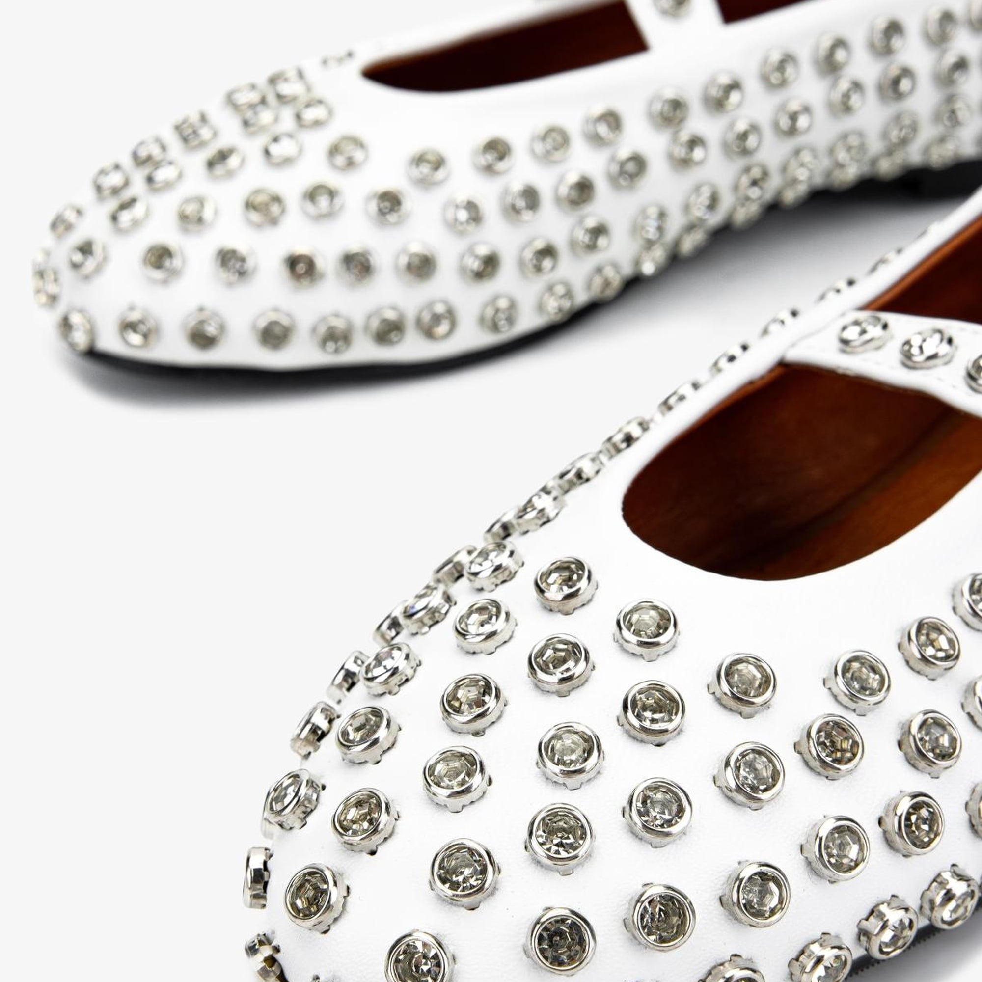 Valmenti Kadın Hakiki Deri Beyaz Babet Ayakkabı