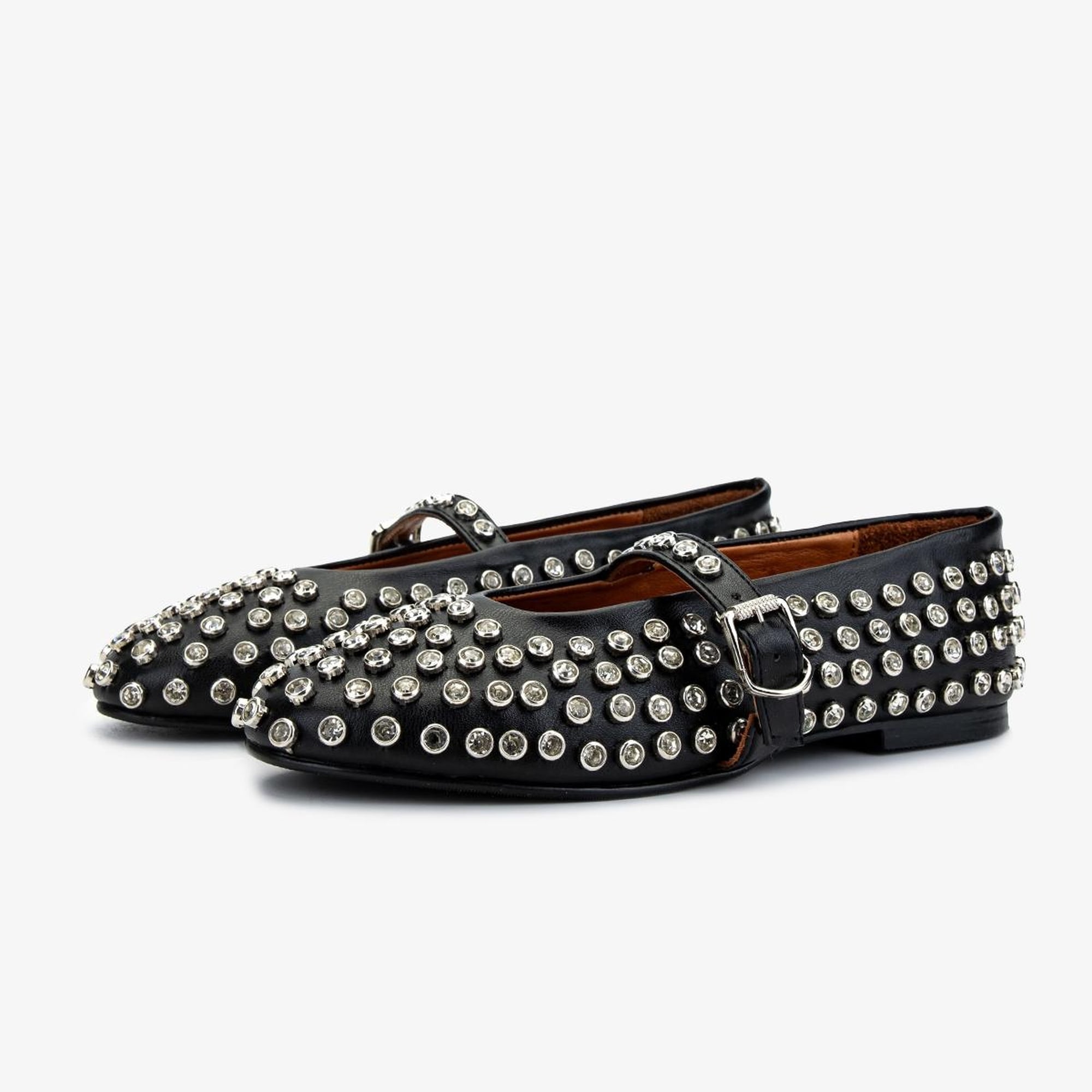 Valmenti Kadın Hakiki Deri Siyah Deri Babet Ayakkabı