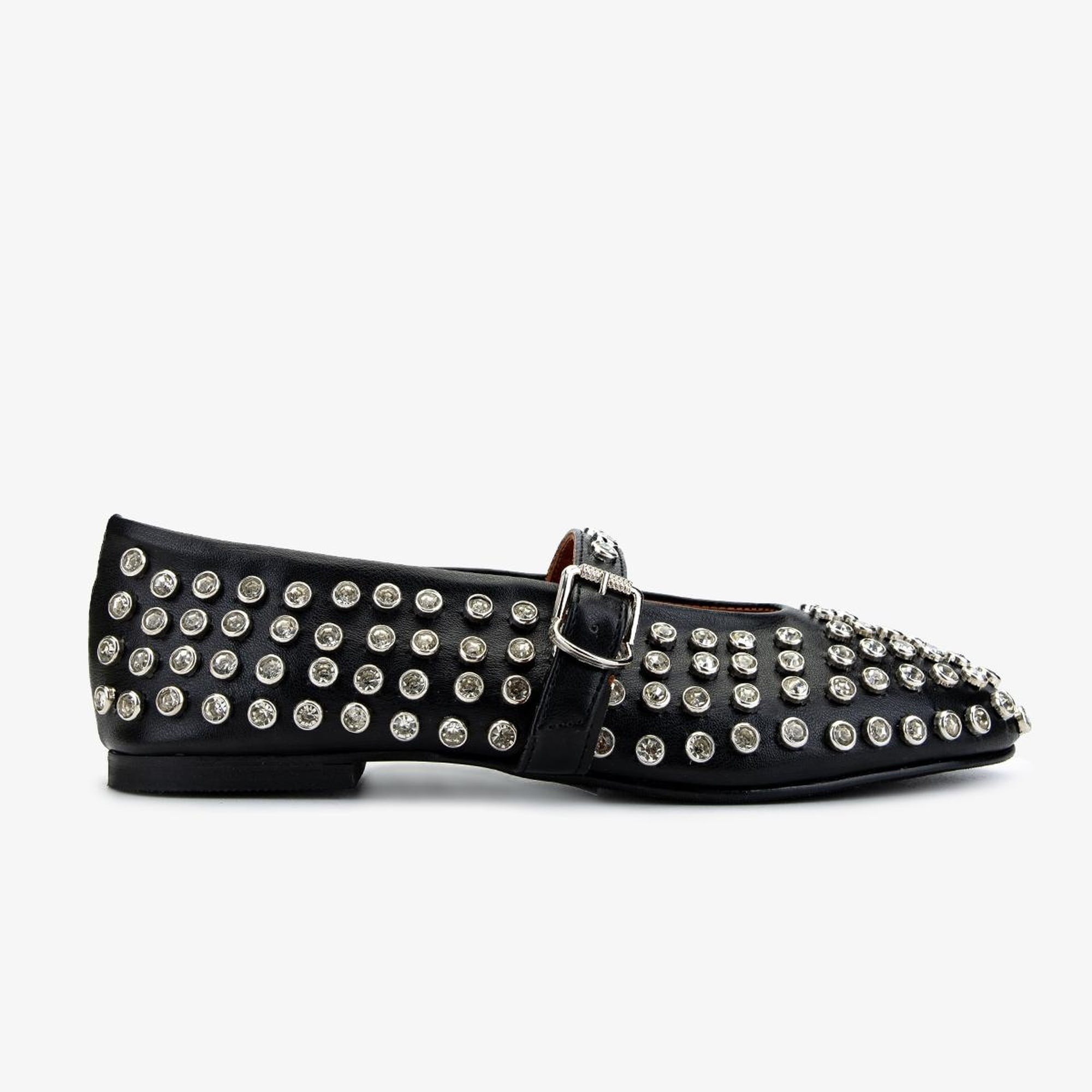 Valmenti Kadın Hakiki Deri Siyah Deri Babet Ayakkabı