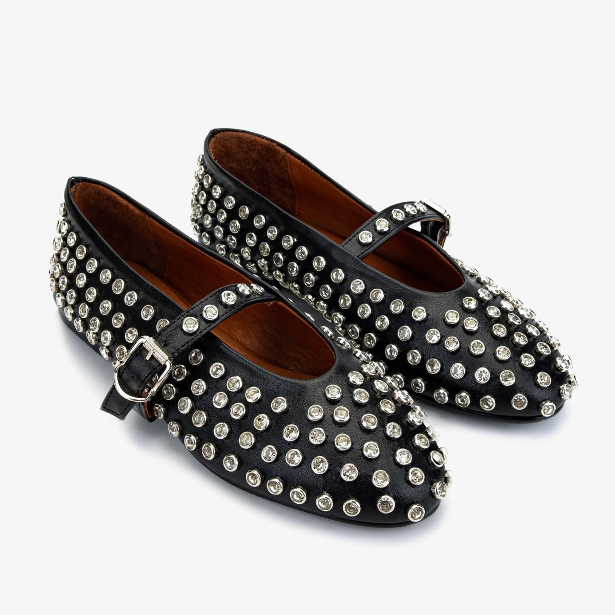 Valmenti Kadın Hakiki Deri Siyah Deri Babet Ayakkabı