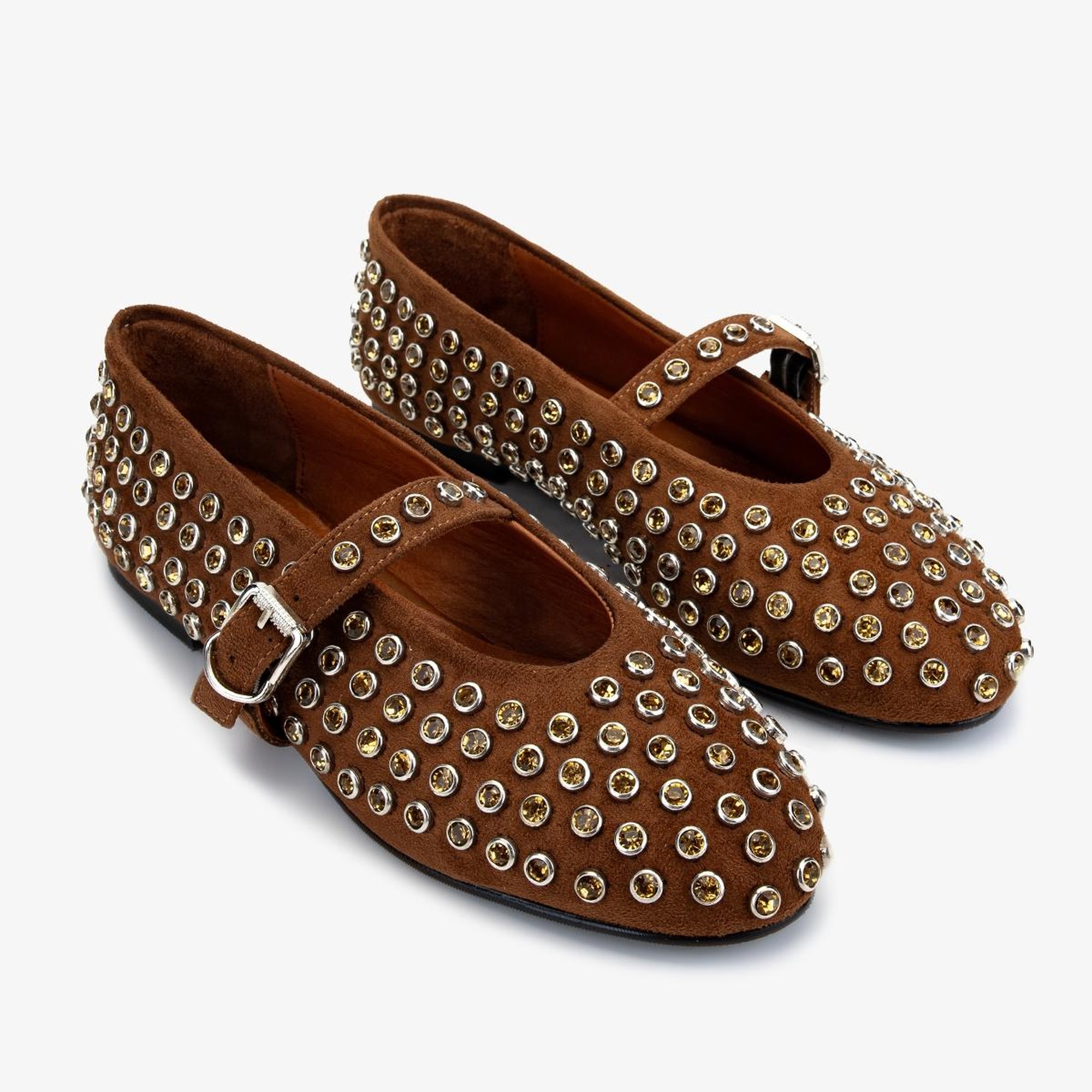 Valmenti Kadın Hakiki Deri Taba Süet Babet Ayakkabı