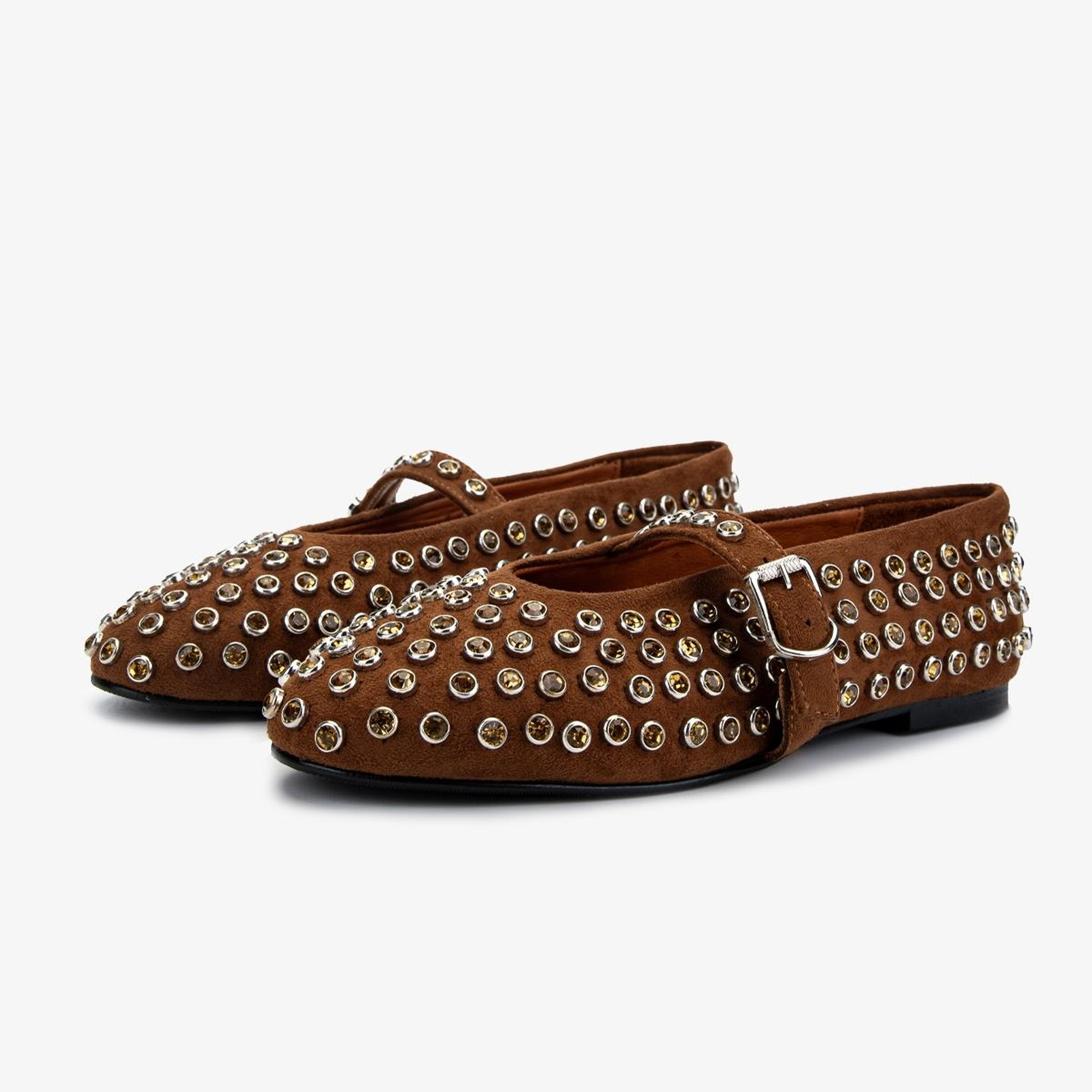 Valmenti Kadın Hakiki Deri Taba Süet Babet Ayakkabı