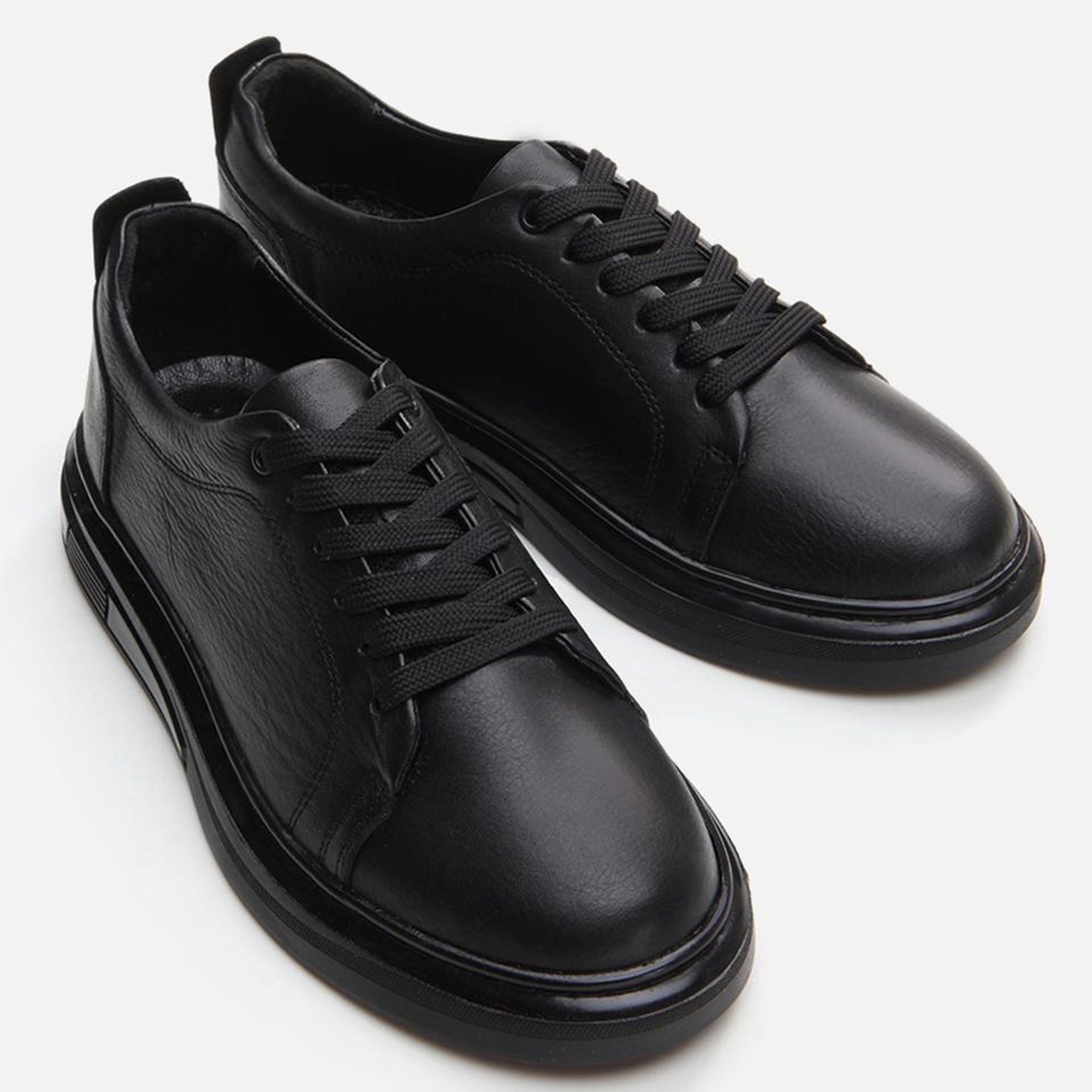 Kadın Deri Siyah Spor Ayakkabı