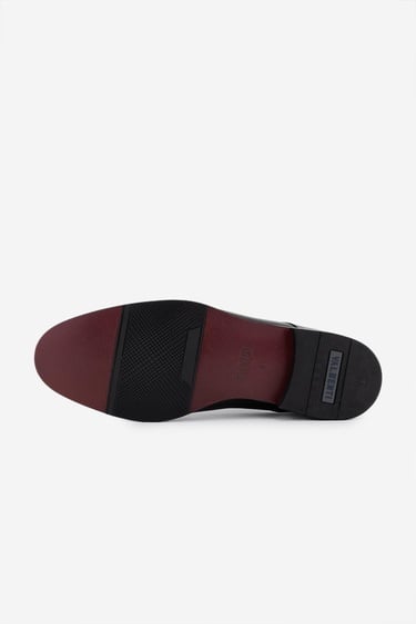  Valmenti Erkek Hakiki Deri Siyah Klasik Ayakkabı