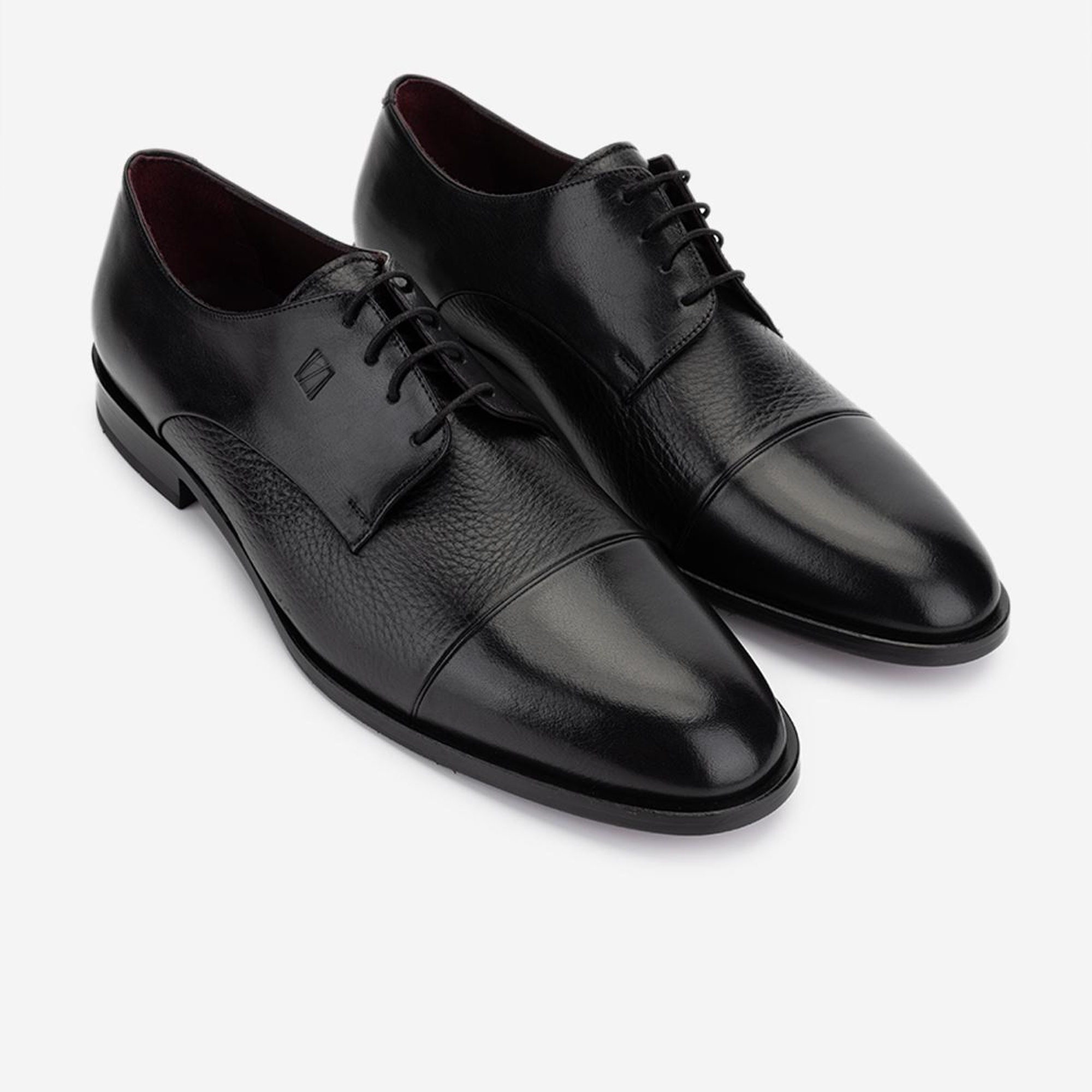 Valmenti Erkek Hakiki Deri Siyah Klasik Ayakkabı