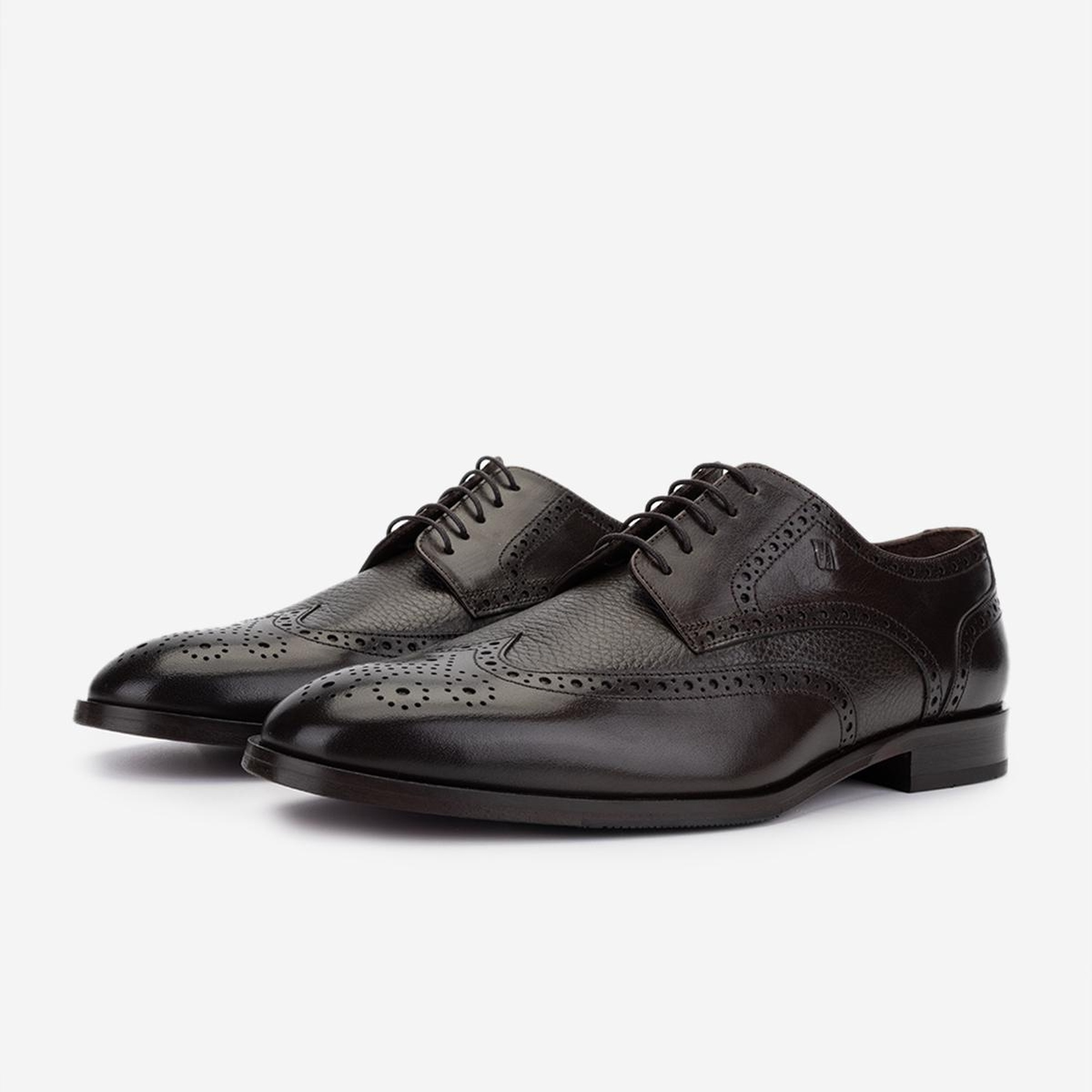 Valmenti Erkek Hakiki Deri Kahverengi Klasik Ayakkabı