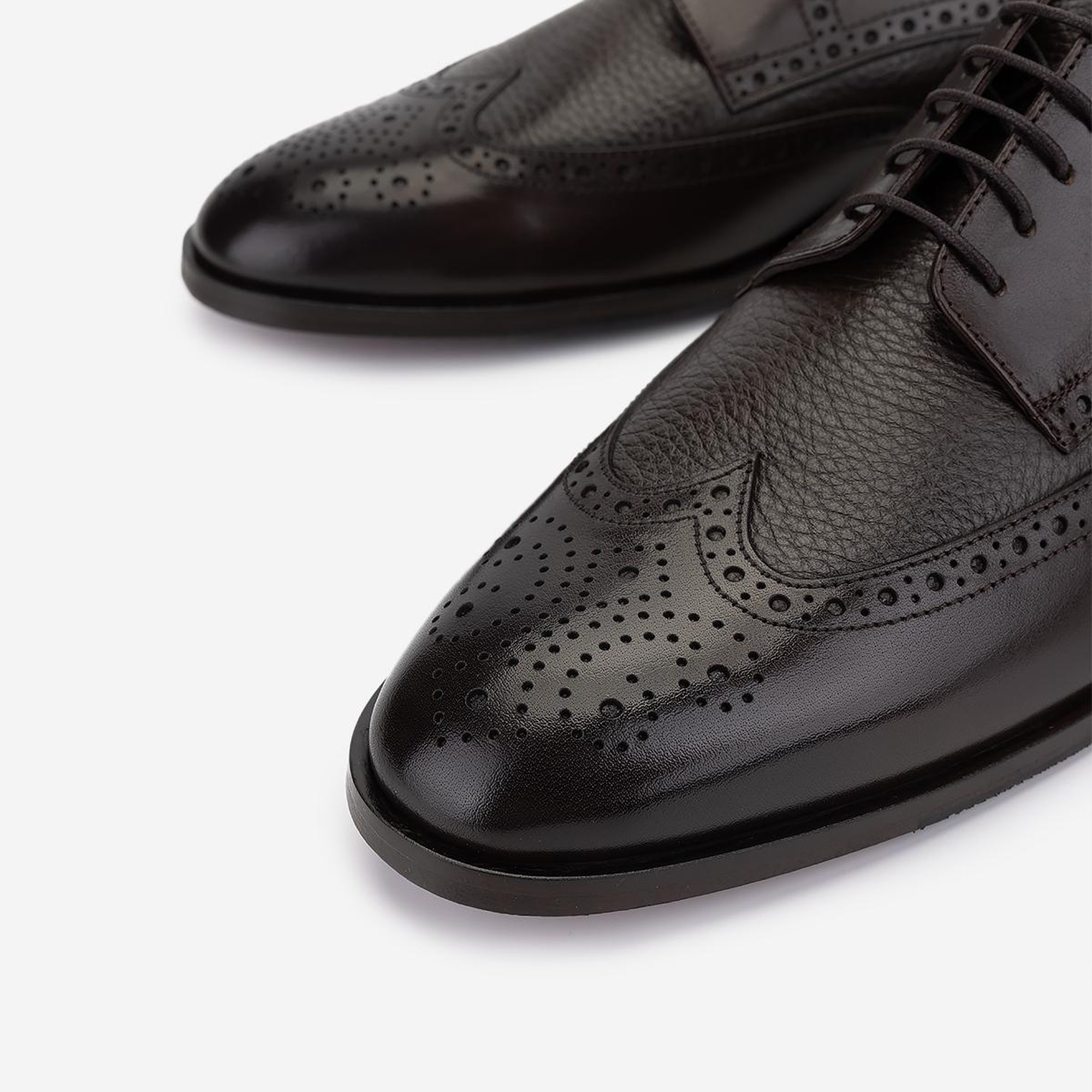 Valmenti Erkek Hakiki Deri Kahverengi Klasik Ayakkabı