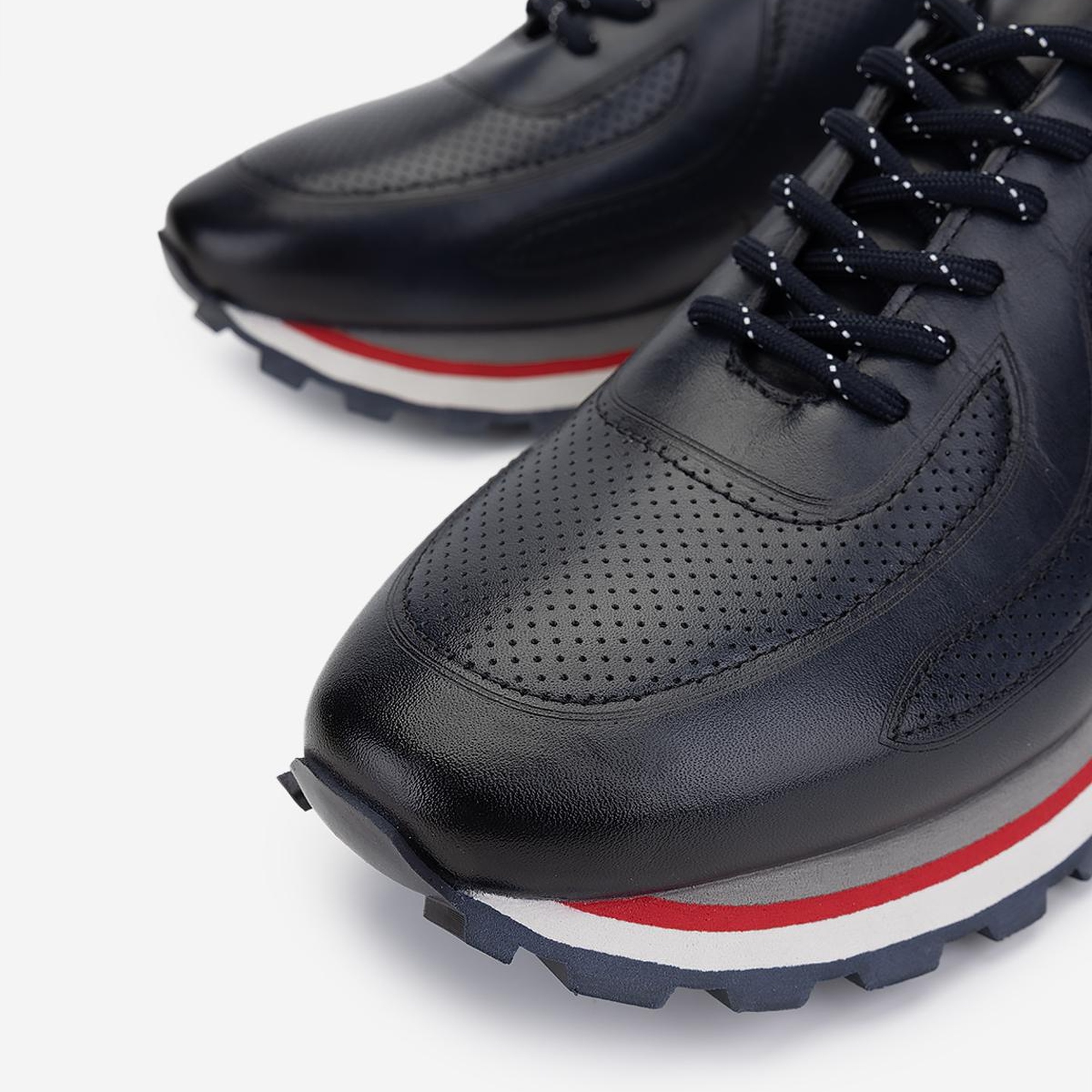 Valmenti Erkek Hakiki Deri Lacivert Sneakers & Spor Ayakkabı