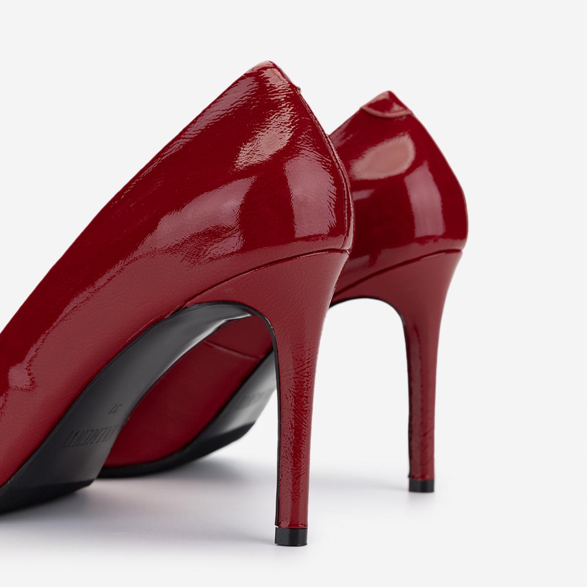 Valmenti Kadın Hakiki Deri Kırmızı Topuklu Ayakkabı