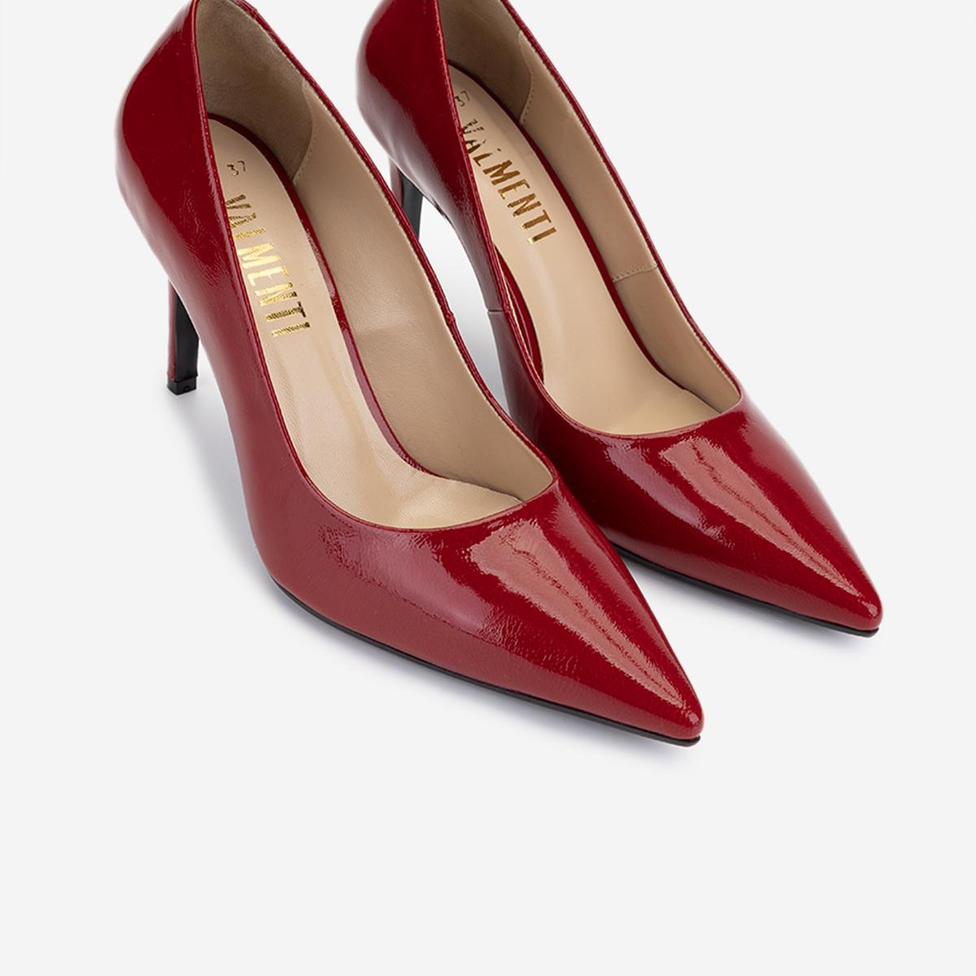 Valmenti Kadın Hakiki Deri Kırmızı Topuklu Ayakkabı