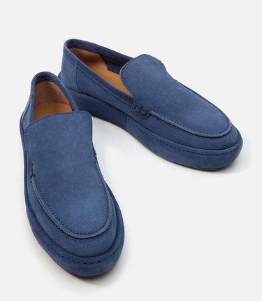  Erkek Deri Lacivert Loafer