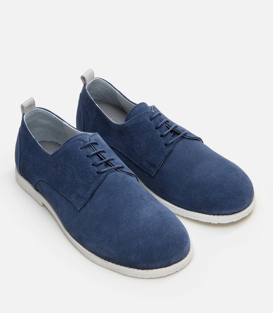 Hotiç Hotiç Mavi Erkek Deri Günlük Ayakkabı Casual Ayakkabı | FashFed Mavi - 4. görsel