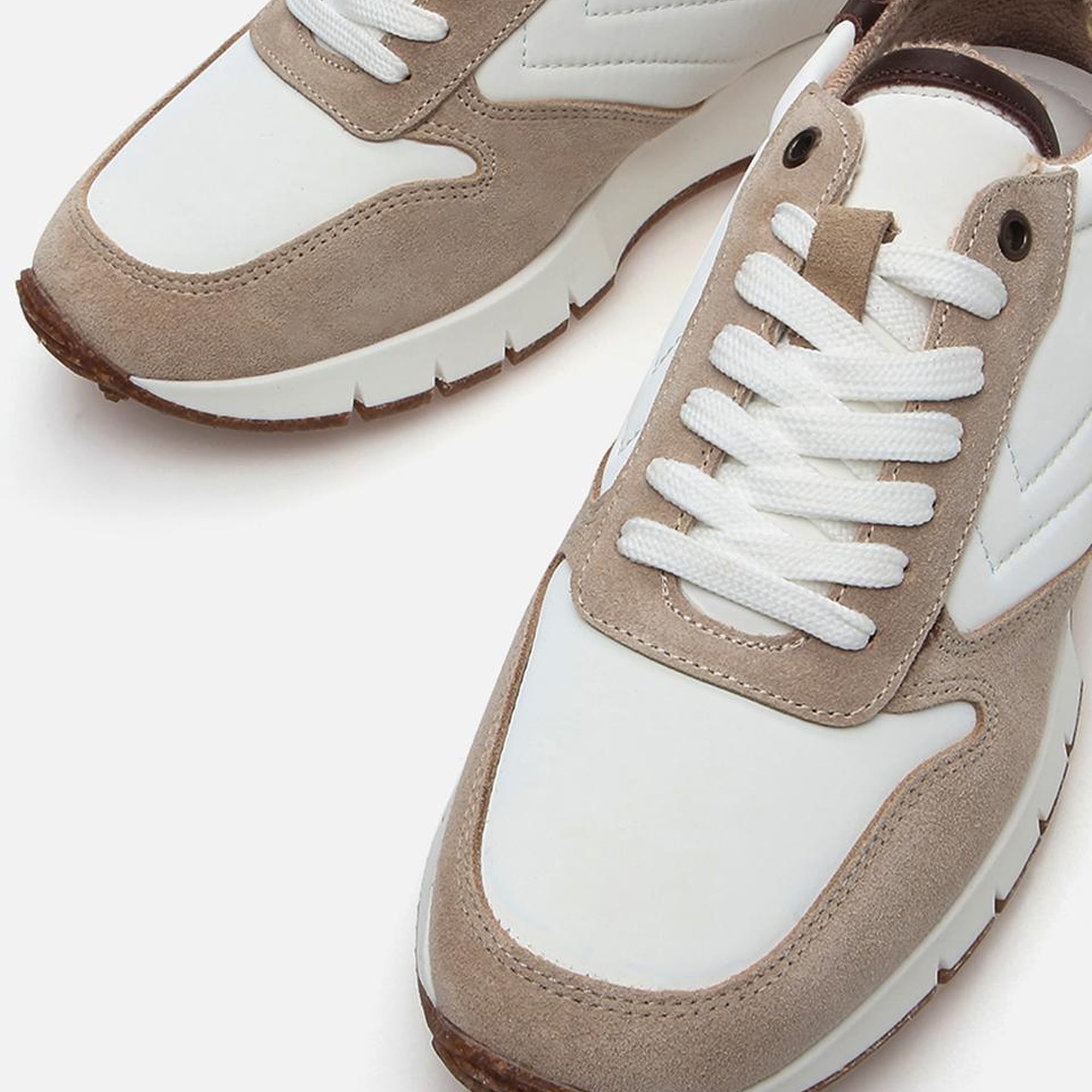 Erkek Deri Bej Spor Ayakkabı