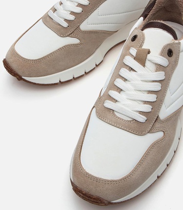  Erkek Deri Bej Spor Ayakkabı