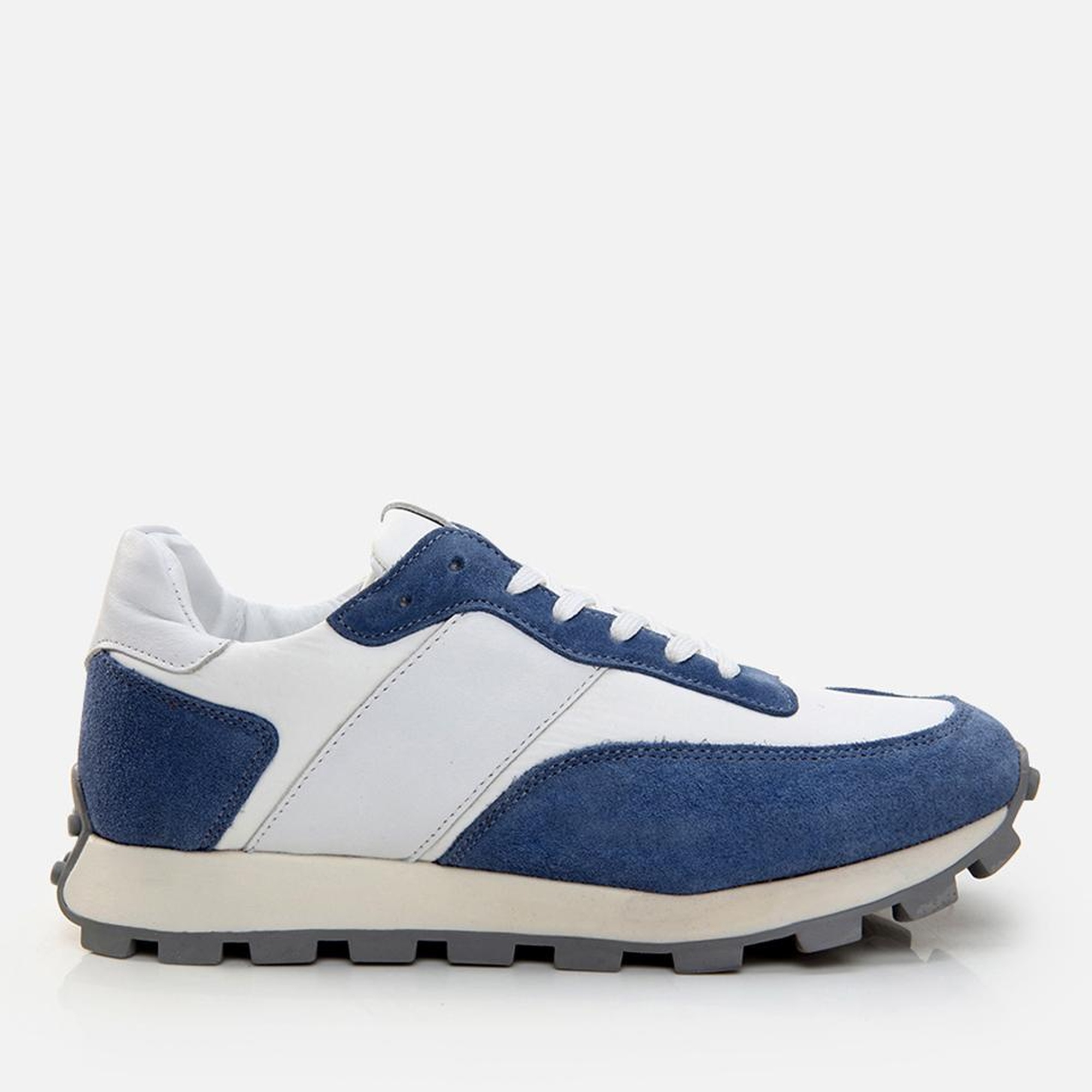 Erkek Deri Mavi Spor Ayakkabı