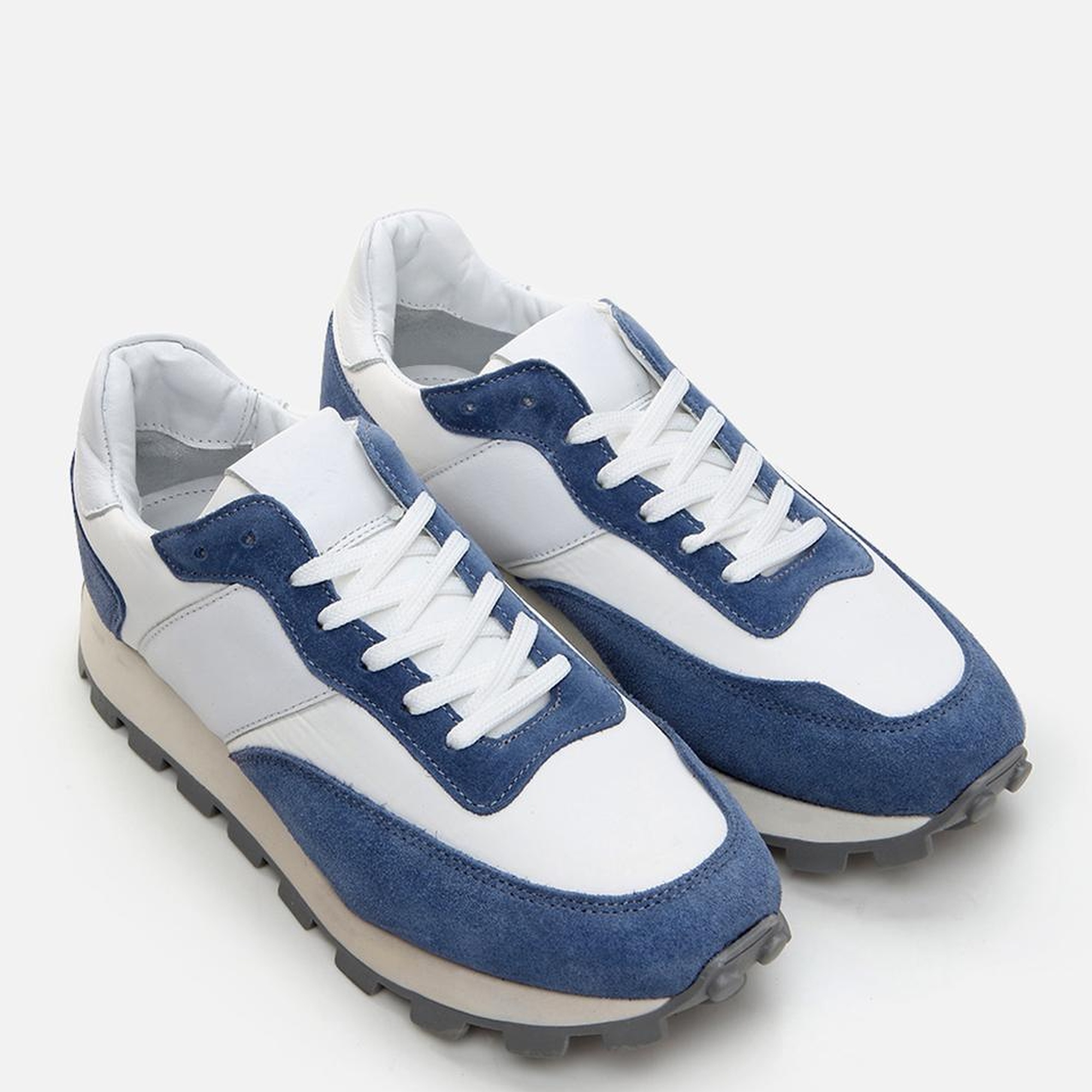 Erkek Deri Mavi Spor Ayakkabı