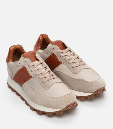  Erkek Deri Bej Spor Ayakkabı