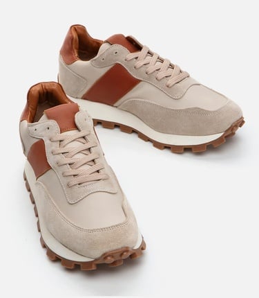  Erkek Deri Bej Spor Ayakkabı