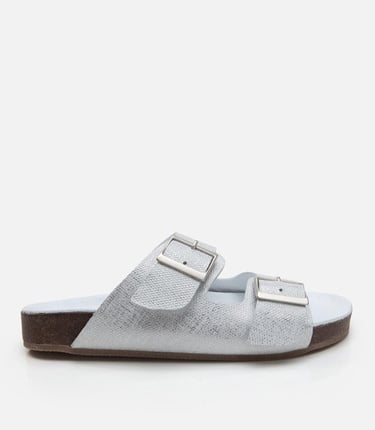  Kadın Deri Beyaz Terlik