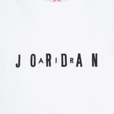  Jordan Wordmark Çocuk Beyaz T-Shirt