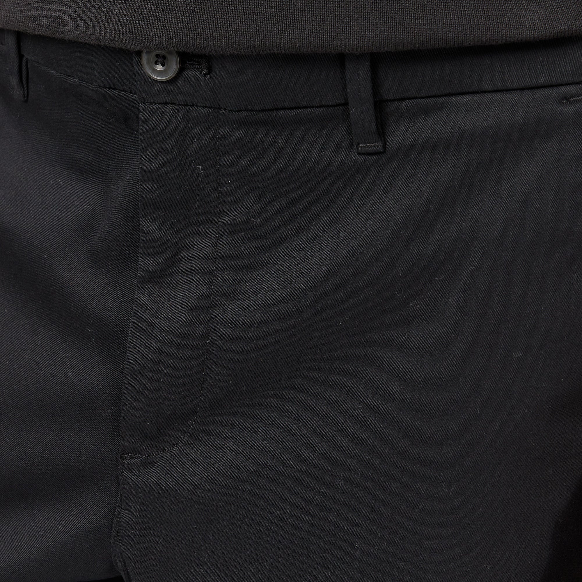 Calvin Klein Slim Refined Stretch Cargo Erkek Siyah Pantolon