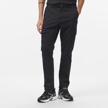  Calvin Klein Slim Refined Stretch Cargo Erkek Siyah Pantolon