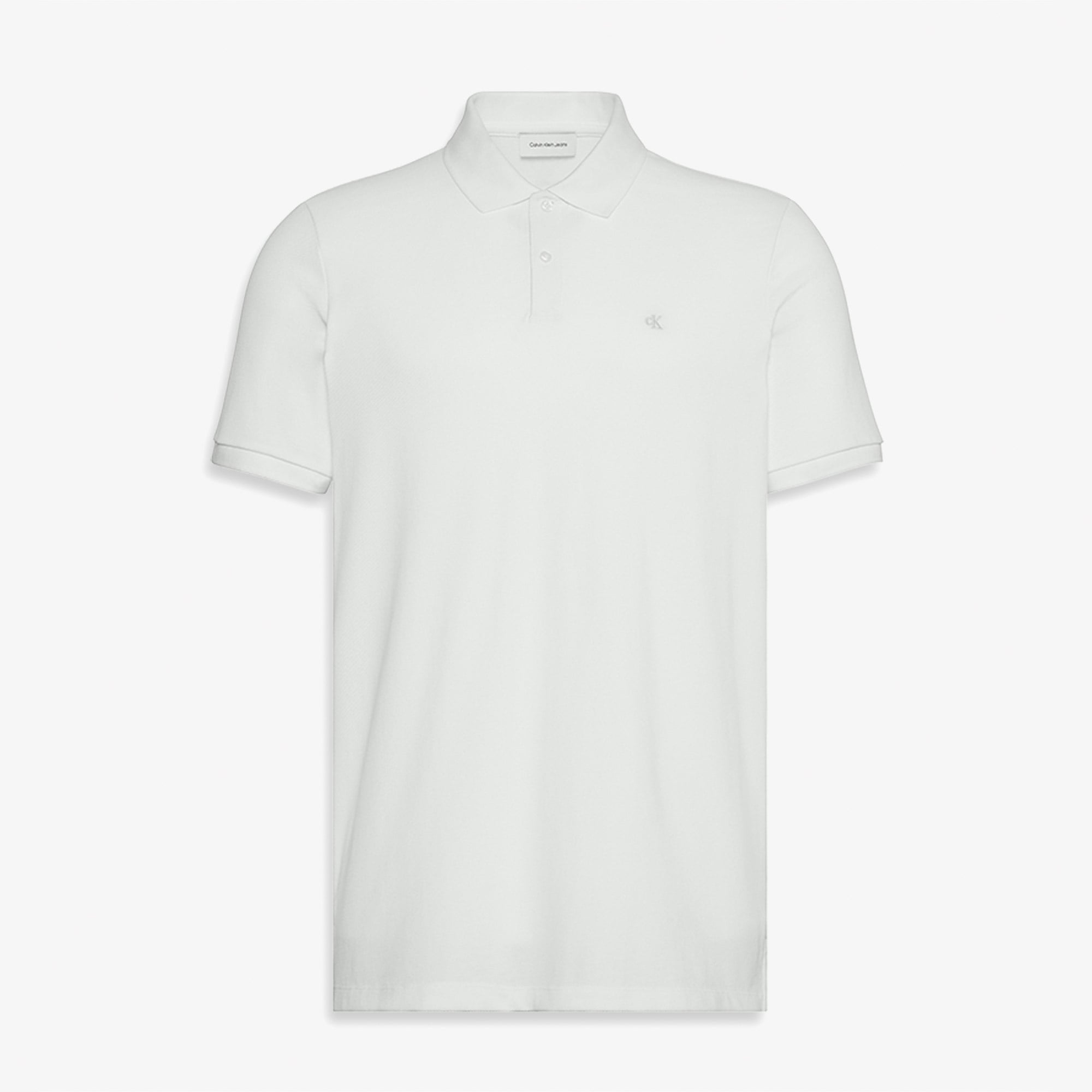 Calvin Klein Casual Pique Classic Erkek Beyaz Polo