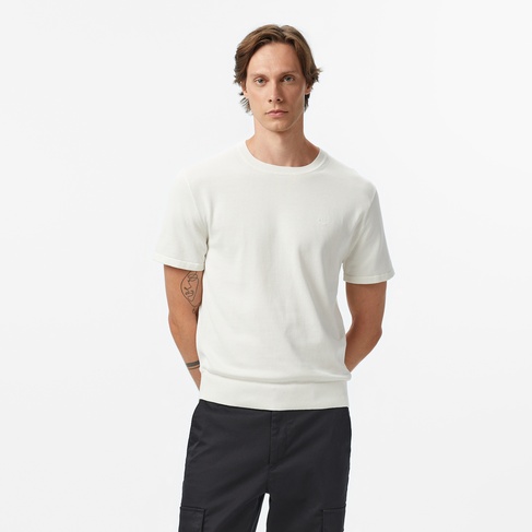  Calvin Klein Supima Erkek Beyaz Kazak