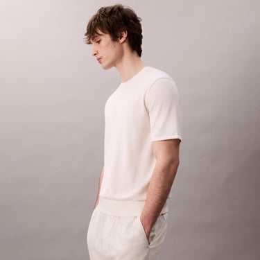  Calvin Klein Supima Erkek Beyaz Kazak