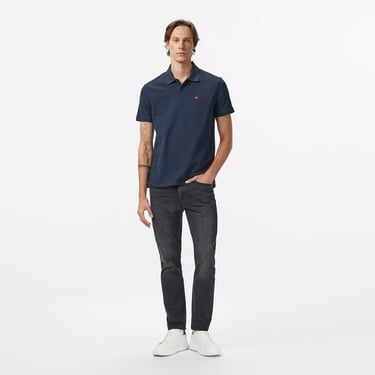  Calvin Klein Casual Pique Classic Erkek Mavi Polo