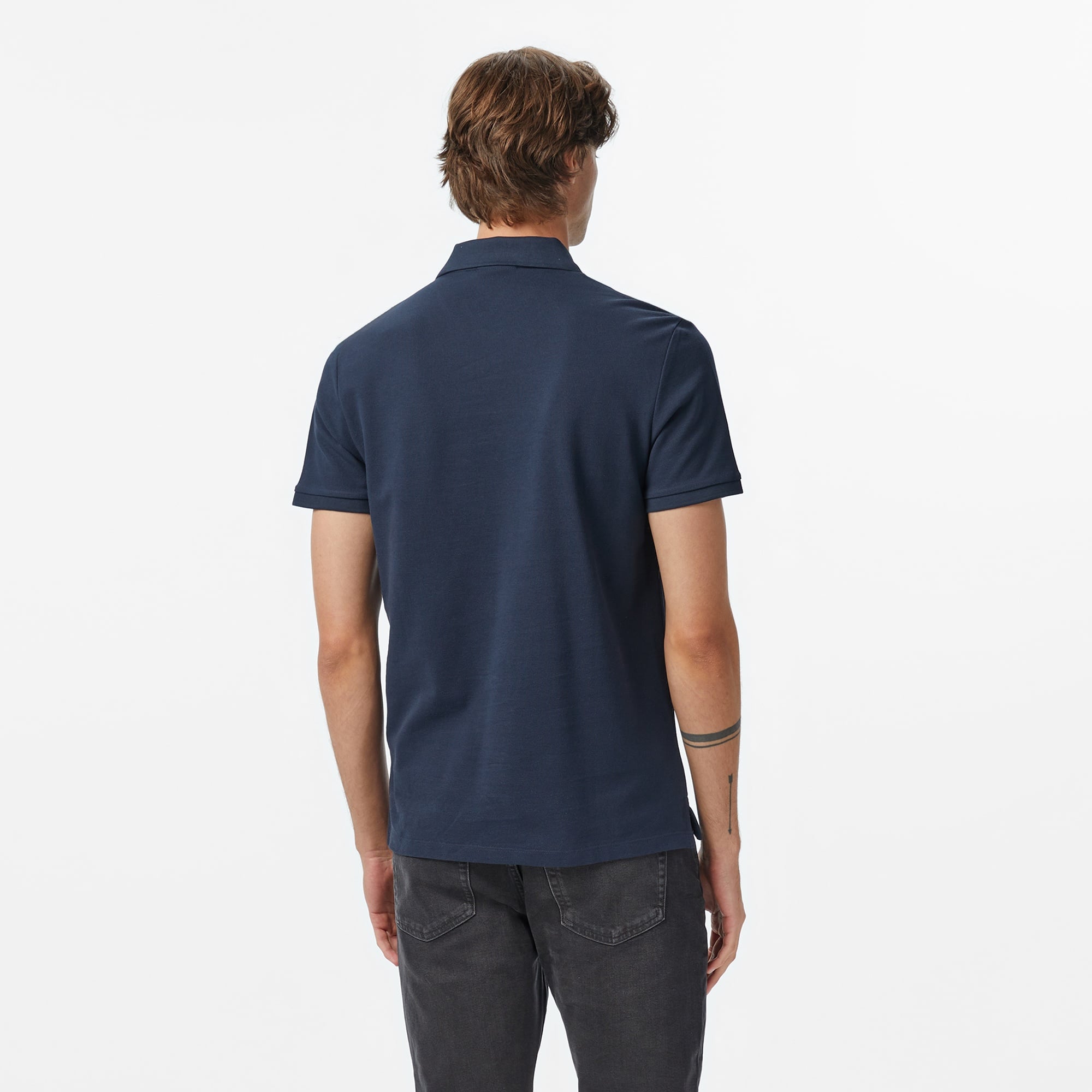 Calvin Klein Casual Pique Classic Erkek Mavi Polo