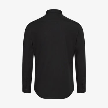  Calvin Klein Solid Slim Erkek Siyah Gömlek