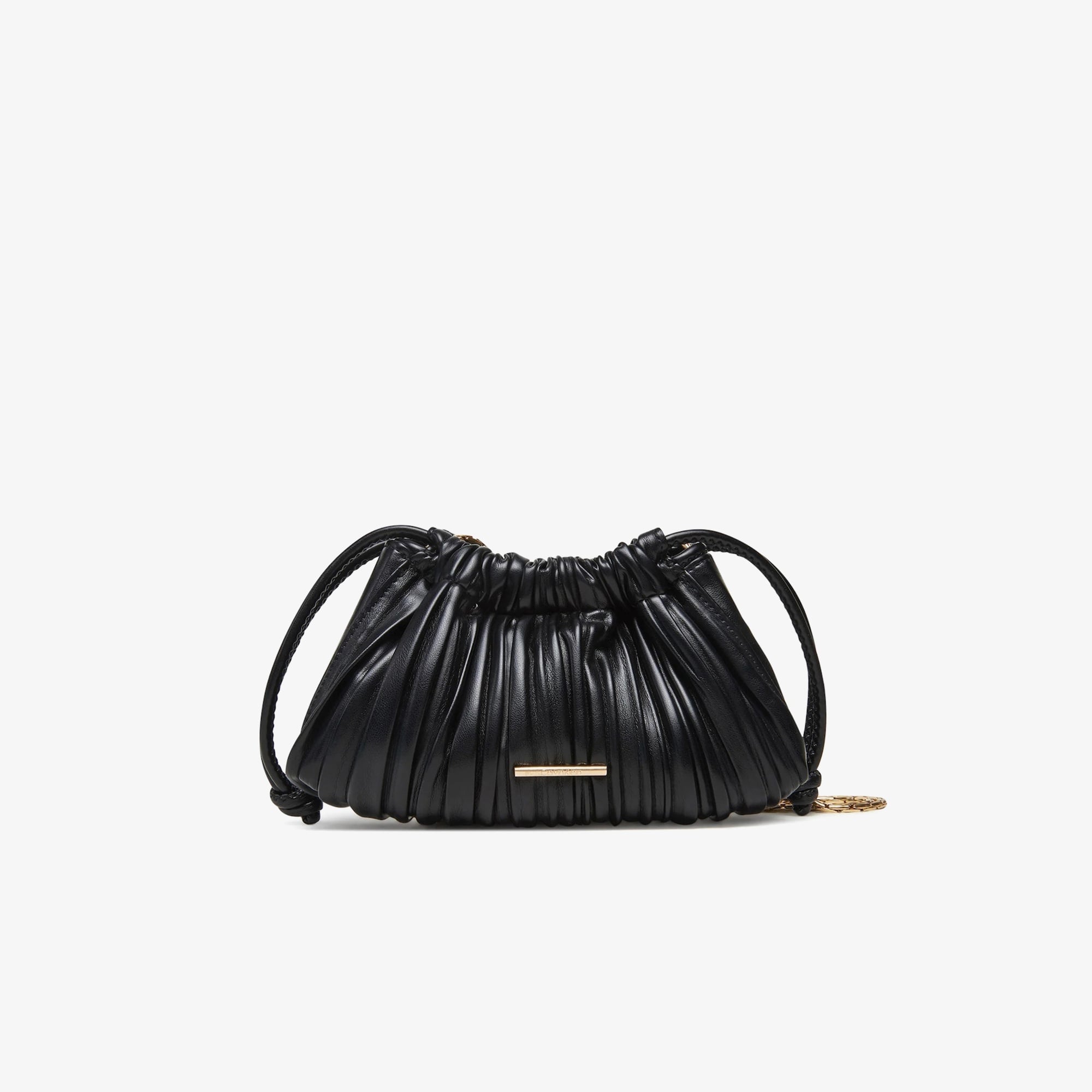 Calvin Klein Plisse Mini Drawstring Kadın Siyah Çanta