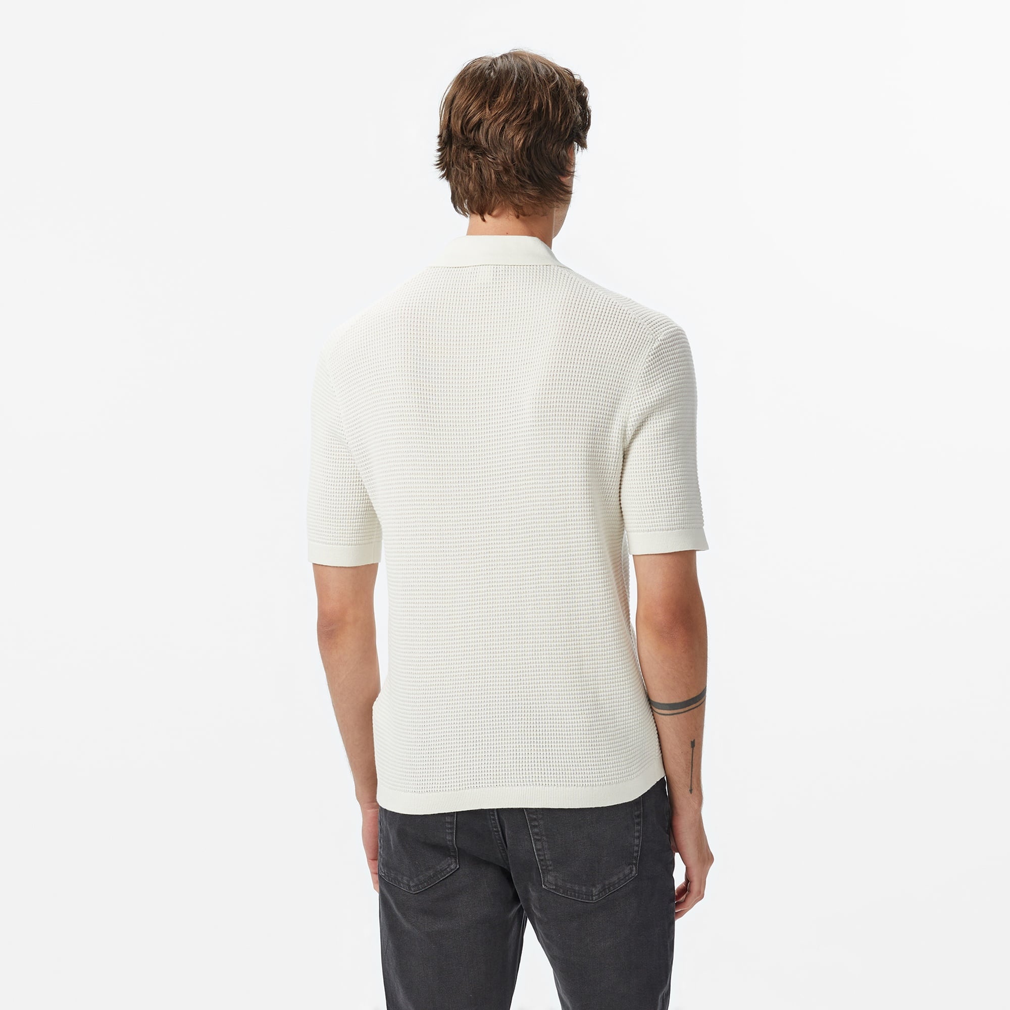 Calvin Klein Cotton Erkek Beyaz Triko