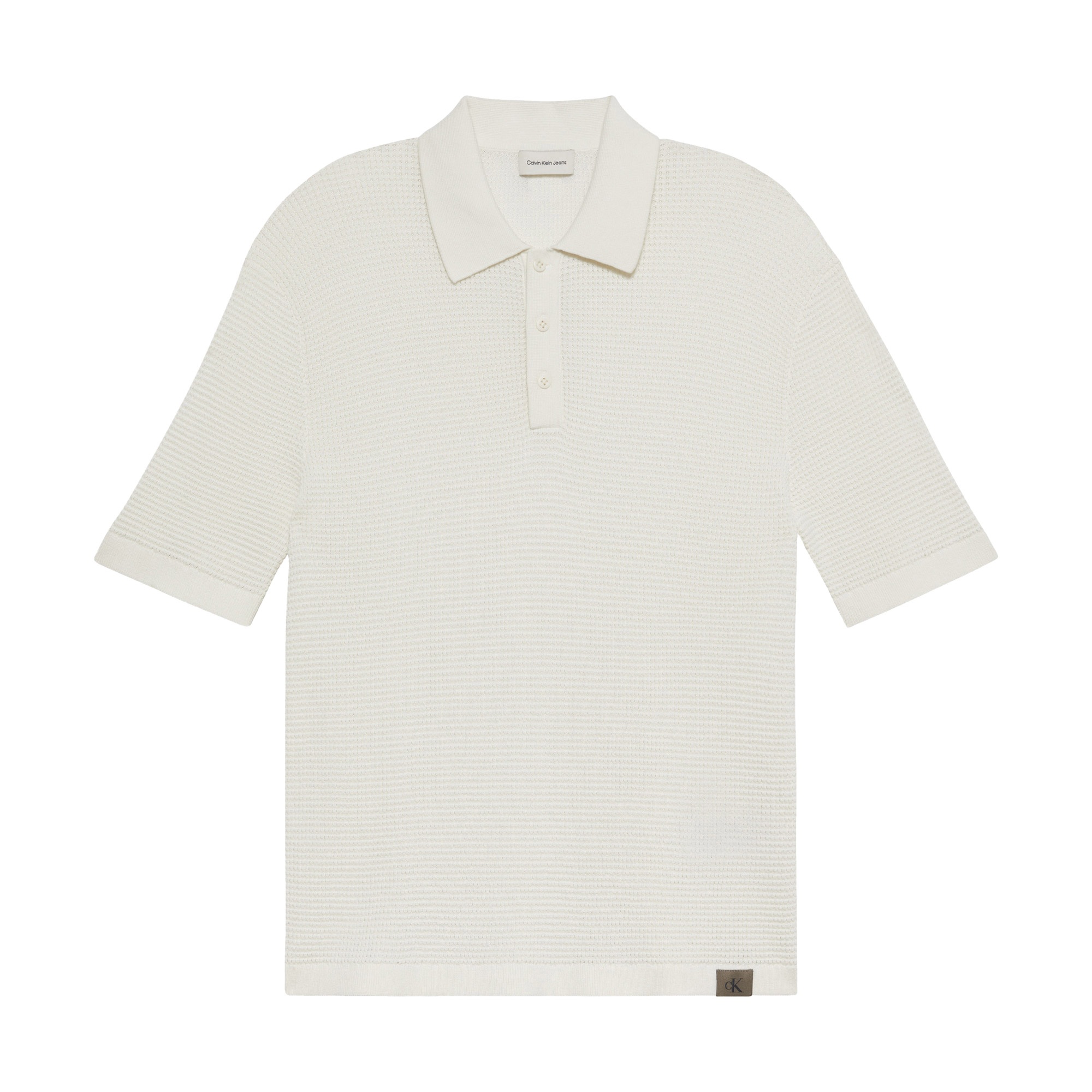 Calvin Klein Cotton Erkek Beyaz Triko