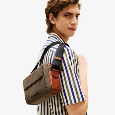  Tommy Hilfiger Casual Prep Erkek Kahverengi Çapraz Çanta