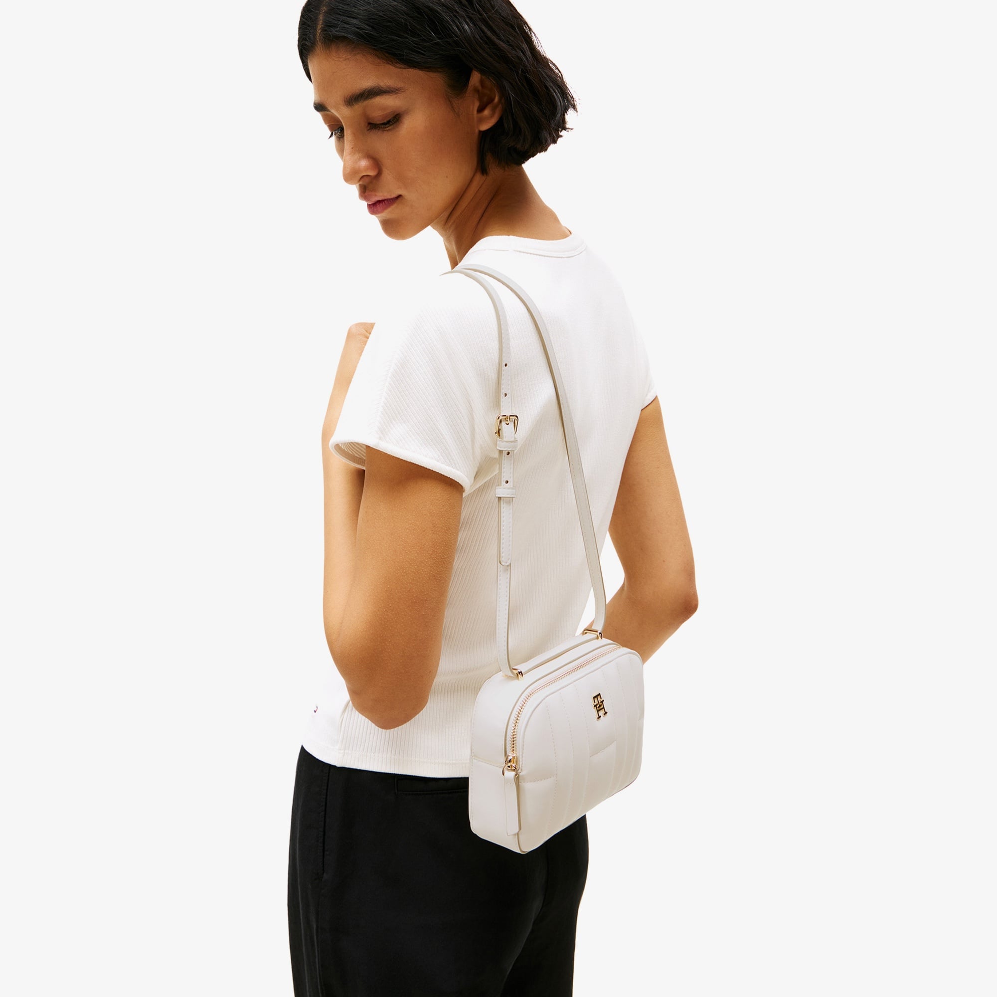 Tommy Hilfiger Feminine Kadın Krem Rengi El Çantası